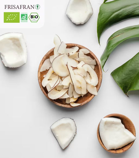 Chips de noix de coco biologiques | Déshydraté