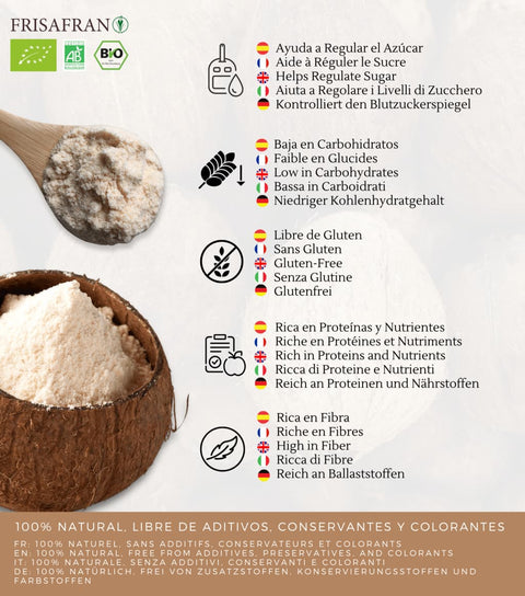 Beneficios de la harina de coco ecológica  