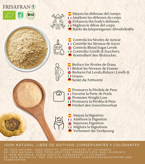 Beneficios de la maca gelatinizada en polvo ecológica 