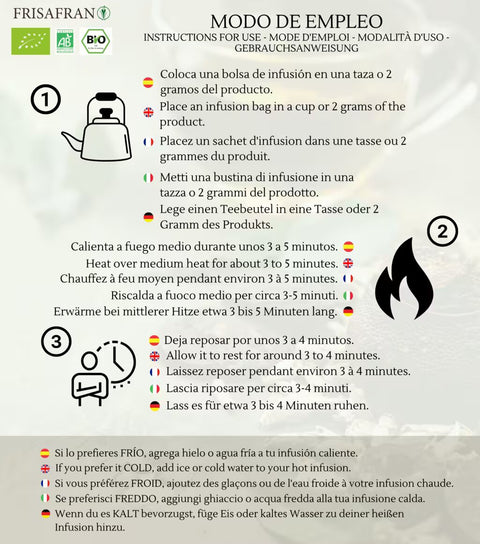 Té rojo Pu Erh Ecológico en pirámides