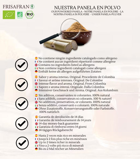 Panela Pulverizada Ecológica