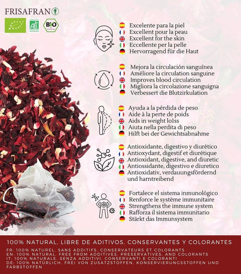 Propiedades de la infusión de hibisco a granel 